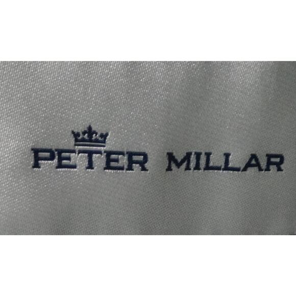 Peter Millar Jacket Mens 48R Gray Wool Gingham Plaid 2 Button Notch Double Vent - Picture 3 of 15